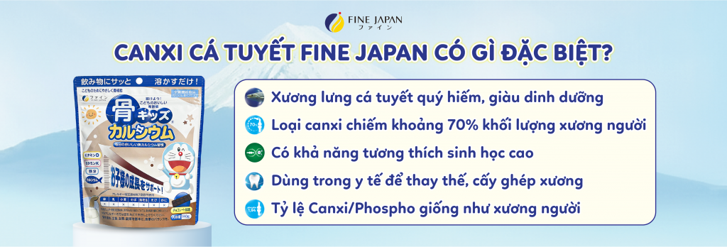 Canxi cá tuyết Nhật Bản Fine Japan có gì đặc biệt?