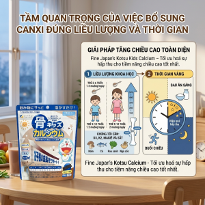 Tầm quan trọng của việc bổ sung canxi đúng liều lượng và thời gian
